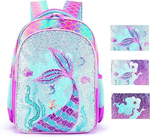 Reversible Sequin School Backpack Lightweight Little Kid Book Bag for Preschool Kindergarten Elementary على Amazon.ae - متتبع الأسعار