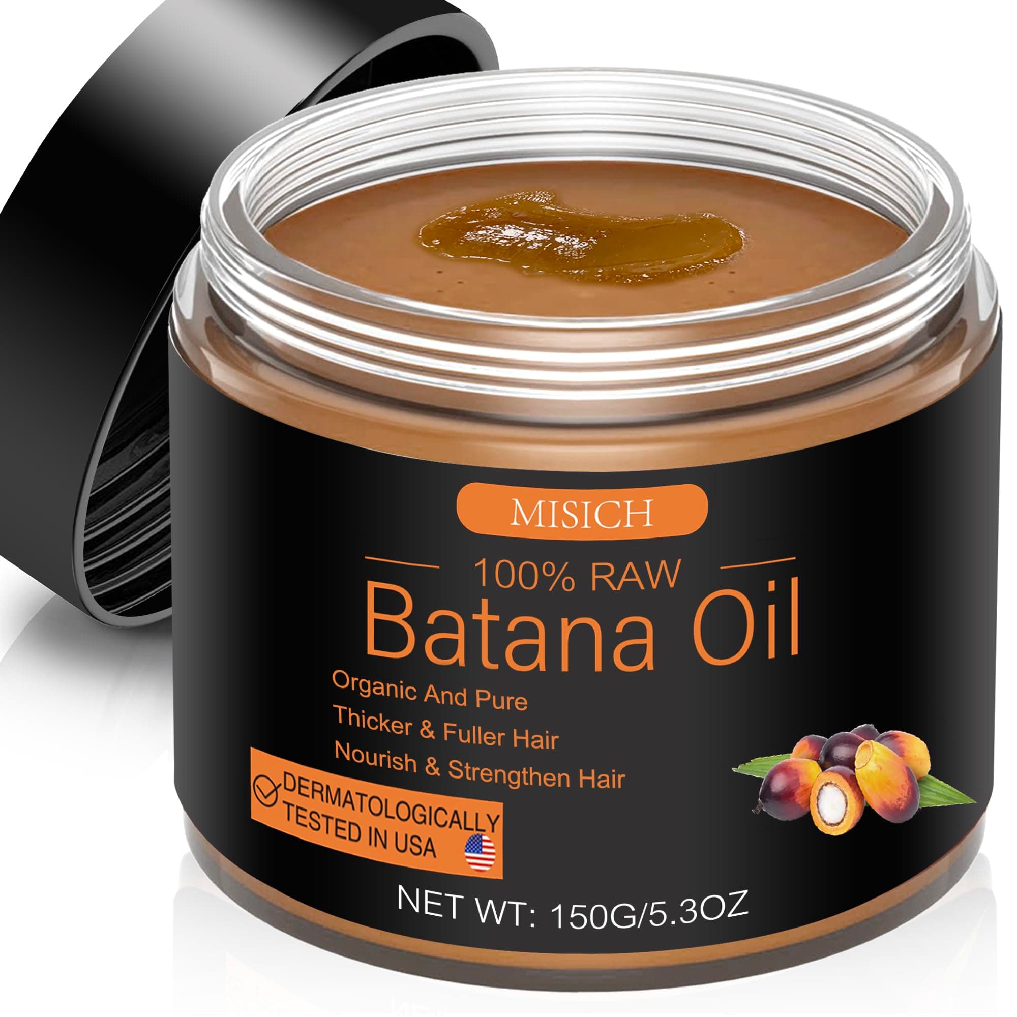 Raw Batana Oil for Hair Growth, 100% Natural Pure Dr. Sebi Botana Oil from Honduras, Unrefined Organic for Prevent Hair Loss, Enhances Thickness for Men & Women 5.3 oz on Amazon.ae - Price Tracker