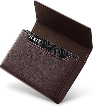VULKIT Business Card Holders Large Capacity for 30-40 Business Cards with RFID Blocking Magnetic Closure, Espresso, 3.7 x 2.4 x 0.95 inches, Business on Amazon.ae - Price Tracker