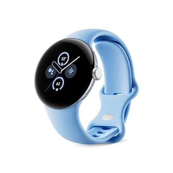 Google Pixel Watch 2 with the best of Fitbit and Google - Heart rate recording, stress management, safety features - Android smartwatch - polished silver aluminum case - Bay Active Band - LTE على Amazon.ae - متتبع الأسعار