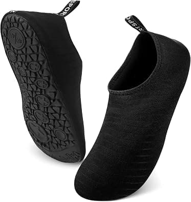 SKY-TOUCH Water Shoes for Women Men, Outdoor Beach Shoes Swimming Aqua Socks Quick Dry Snorkeling Shoes Surfing Yoga Pool Exercise Water Shoes Size 34-45, Black on Amazon.ae - Price Tracker