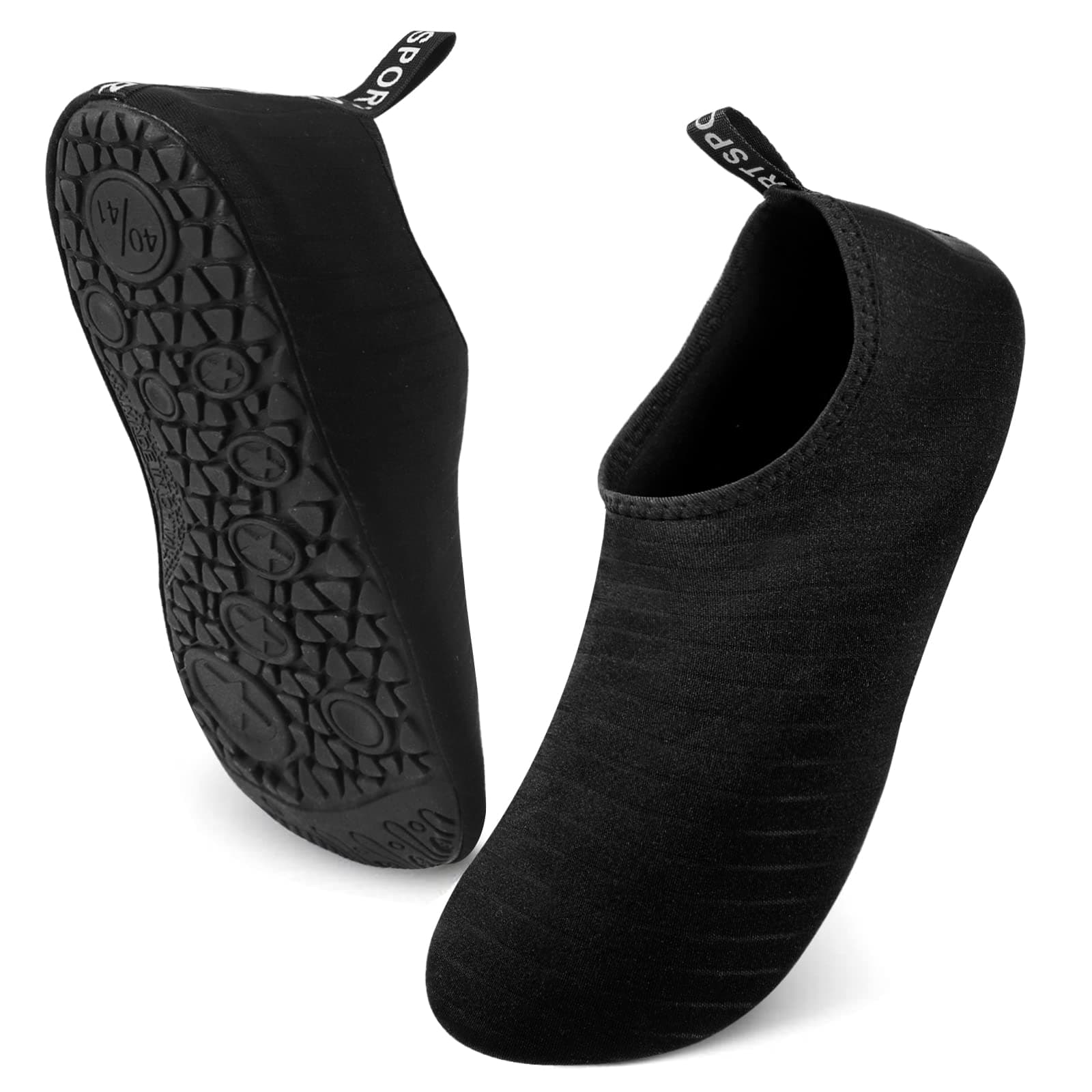 SKY-TOUCH Water Shoes for Women Men, Outdoor Beach Shoes Swimming Aqua Socks Quick Dry Snorkeling Shoes Surfing Yoga Pool Exercise Water Shoes Size 34-45, Black on Amazon.ae - Price Tracker