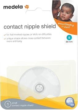 Medela Contact Shield for Breastfeeding, Medium 20mm hield, for Latch Difficulties or Flat or Inverted, Made Without BPA on Amazon.ae - Price Tracker