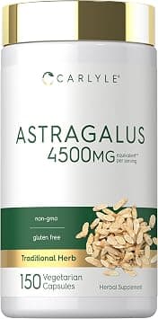 Carlyle Astragalus Capsules | 4500mg | 150 Count | Vegetarian, Non-GMO, Gluten Free Supplement on Amazon.ae - Price Tracker