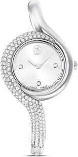 Swarovski Dextera Asymmetric Watch, Swiss Made, Metal Bracelet, Silver Tone, Stainless Steel, Silver Tone - دليلك لأفضل العروض