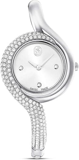Swarovski Dextera Asymmetric Watch, Swiss Made, Metal Bracelet, Silver Tone, Stainless Steel, Silver Tone - دليلك لأفضل العروض
