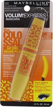 Maybelline The Colossal VolumExpress Cat Eyes Mascara - 233 Glam Black for Women 0.31 oz Mascara on Amazon - Best Deal Finder