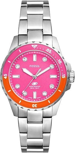 Fossil Women's Analog Quartz Watch with Stainless Steel Strap ES5351 - Best Deal Finder