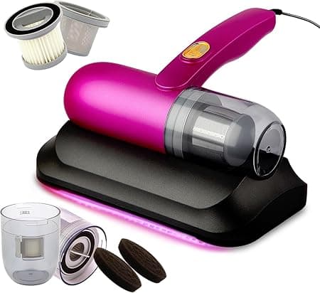 Handheld Bed Vacuum Cleaner, 13Kpa Suction, UV Light, HEPA Filter, for Mattress and Sofa on Amazon.ae - Price Tracker