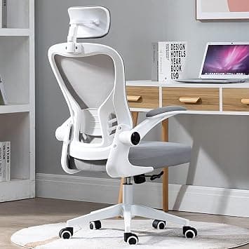 LIMOS Ergonomic Office Chair,High Back Ergonomic Desk Chair, Breathable Mesh Computer Chair with Wheels and Flip-up Armrests (Gray) on Amazon.ae - Price Tracker