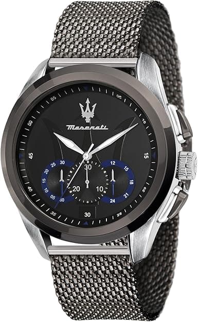 MASERATI Men's 'Traguardo' Quartz Stainless Steel Fashion Watch, Color:Grey (Model: R8873612006) on Amazon.ae - Price Tracker
