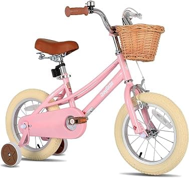 JOYSTAR Girls Bike for 2-12 Years Old Toddlers and Kids, 12' 14' 16' Kids Bike with Training Wheels & Basket, 20 Inch Kid's Bicycle with Kickstand, Retro Style Bikes - Amazon.ae Price Tracker