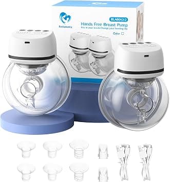 Bellababy Hands-Free Breast Pumps Wearable, Electric Double Breast Pumps Portable, Effective Suction, 4 Modes & 6 Levels, 6 oz, 2 Packs (24mm Flanges, with 21mm/19mm/17mm Inserts) on Amazon.ae - Price Tracker