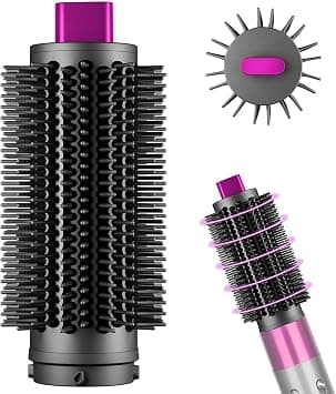 Upgraded Round Volumizing Brush Attachment for Dyson Airwrap, Professional Round Brush Accessories with Reinforced Connection for HS01 HS05 HS08 Hair Styler, Rose - متتبع أسعار Amazon.sa