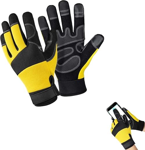 Heavy Duty Leather Work Gloves Perfect For Gardening, Thorn Proof Cowhide Gloves Perfect For Men And Women, Durable Protective Safety Gloves Perfect For Construction Bricklaying Yard Work That Ca على Amazon.ae - متتبع الأسعار