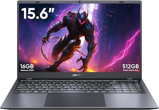 15.6" Laptop 16GB RAM 512GB NVMe SSD, Intel Jasper Lake N5095 (4C4T, up to 2.9Ghz) Light and Thin Notebook Computer with FHD IPS Display - متتبع أسعار Amazon.sa