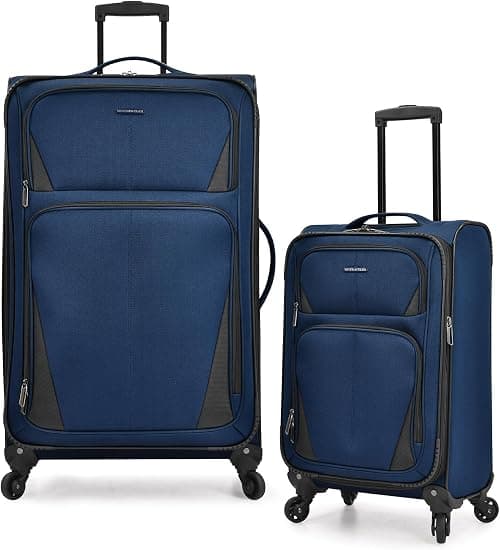 U.S. Traveler Aviron Bay Expandable Softside Luggage with Spinner Wheels on Amazon - Best Deal Finder