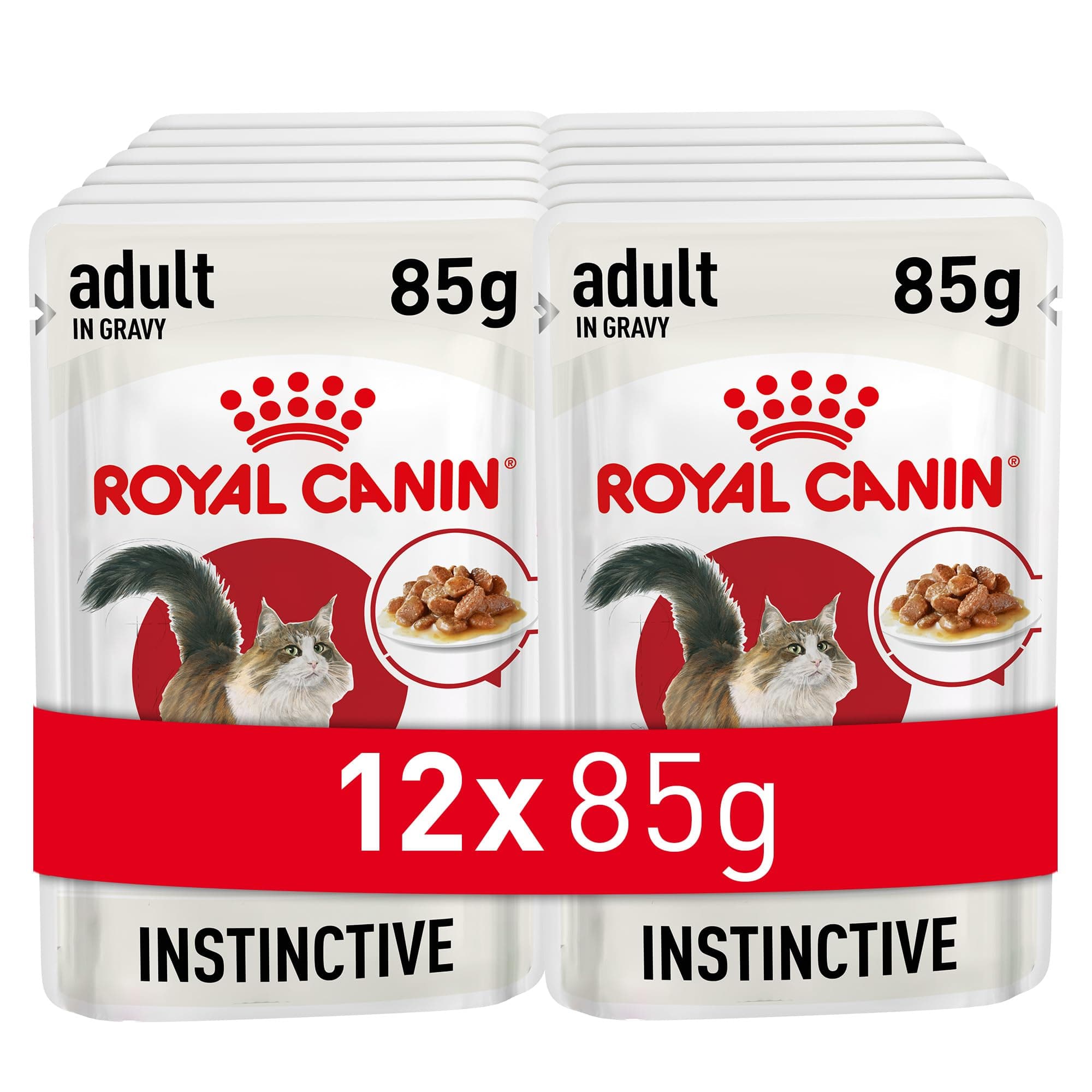 Royal Canin Feline Health Nutrition Instinctive Adult Cats Gravy 12X 85gm Cat Wet Food Pouches on Amazon.ae - Price Tracker