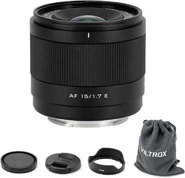 VILTROX AF 15mm F1.7 E for Sony Camera, 15mm f/1.7 E Mount Mount Lens | APS-C, Prime Lens, Compatible with E-Mount Cameras a6400 a6500 a6600 ZV-E10 FX30 A6700 ZC-E10II a7Ⅲ a7RⅢ a7Ⅳ a7RⅣ on Amazon.ae - Price Tracker