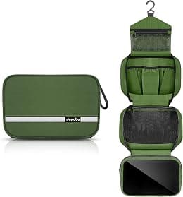 Travel Toiletry Bag for Women, Dopp Kit for Men, Waterproof Makeup Bag Shaving Bag with Hanging Hook, Portable Toiletry Organizer for Traveling and Camping - Best Deal Finder