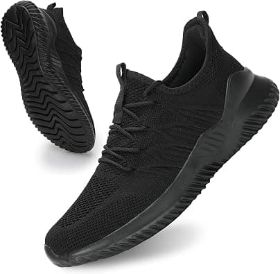 Socviis Mens Slip On Running Shoes Athletic Walking Trainers Lightweight Breathable Mesh Tennis Sneakers - Best Deal Finder