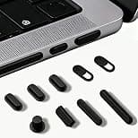 9 PCS Dust Plug Cover for 2026-2022 MacBook Air 13.6" 15.3" M5 M4 M3 M2, MacBook Pro 14 16 M5 M4 M3 M2 M1, MacBook Pro 13 M2 M1, HDMI/Thunderbolt/SD Charger/Headphone Port Cover & Webcam Cover Slide - Best Deal Finder