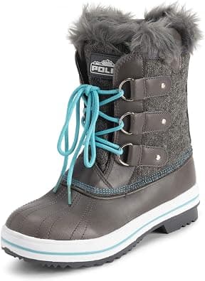 POLAR Womens Snow Boot Quilted Short Winter Snow Rain Warm Waterproof Boots on Amazon.ae - Price Tracker