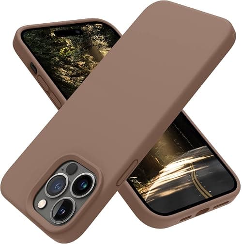 OTOFLY Designed for iPhone 14 Pro Case, Silicone Shockproof Slim Thin Phone Case for iPhone 14 Pro 6.1 inch (Light Brown) على Amazon.ae - متتبع الأسعار