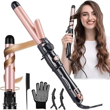 Beauenty Automatic Curling Iron,28mm/1.1 inch Auto Hair Curler Iron with LED Display, Fast Heating Ceramic Tourmaline Barrel Curling Wand for Short Long Hair (Rose Gold) on Amazon.ae - Price Tracker
