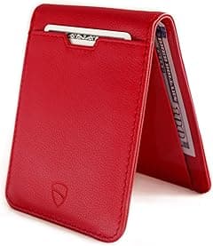 Vaultskin MANHATTAN Slim RFID Blocking Bifold Leather Wallet for Men - Minimalist Front Pocket Card Holder, Holds 9 Cards & Cash, Premium Italian Leather - Amazon.ae Price Tracker