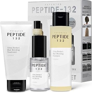 COSRX PEPTIDE 132 Hair Care Kit - Bonding Shampoo, Treatment & Oil Serum, Bond Repair Treatment Hair Gift Set for Damaged, Dry Hair, Scalp Treatment for Dandruff, Dry & Itchy Scalp - Best Deal Finder