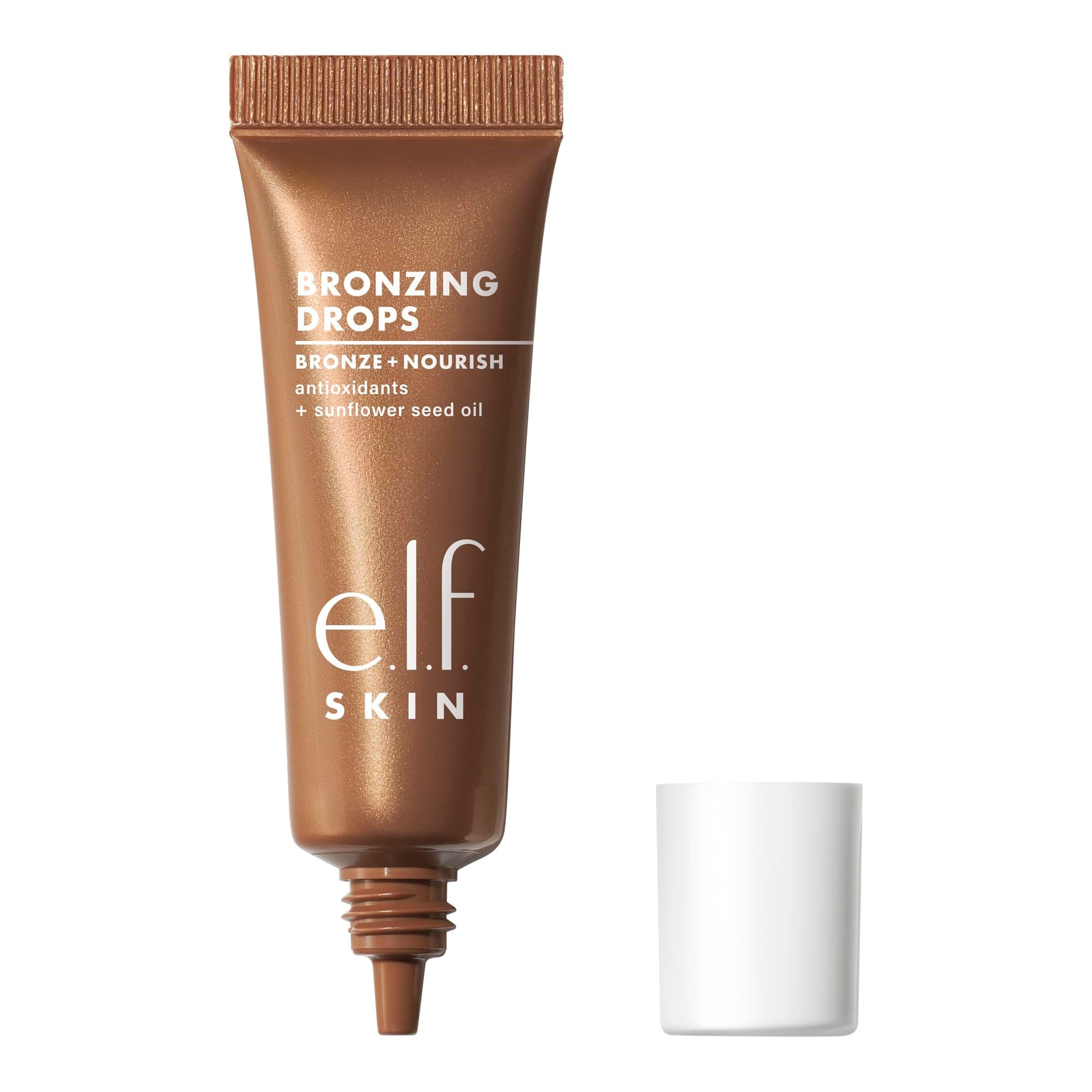 e.l.f. SKIN Bronzing Drops Mini, Liquid Bronzer for Face and Body, Creates a Sun-kissed Glow, with Vitamin E, Vegan and Cruelty-Free, Pure Gold on Amazon.ae - Price Tracker