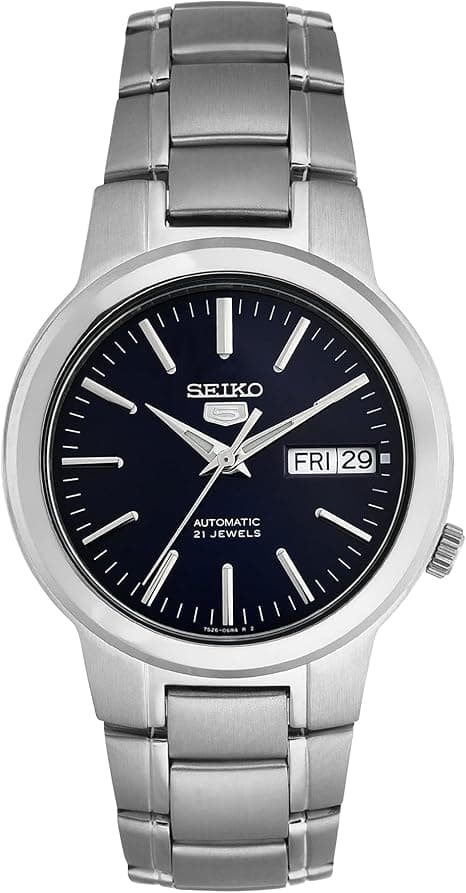 Seiko Gents Automatic Blue Dial Stainless Steel Bracelet Watch SNKA05K on Amazon.ae - Price Tracker