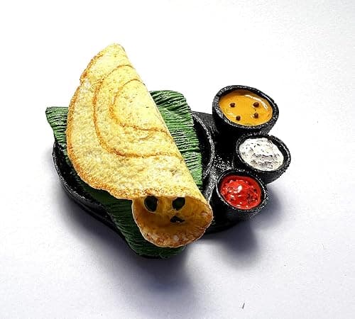 Dosa South Indian Food Fridge Magnet Miniature Food 3D Fridge Magnet Best Souvenir Gift 100% Made in India Po_1 on Amazon.ae - Price Tracker
