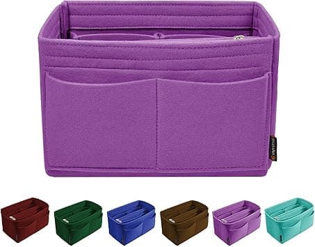 OMYSTYLE Purse Organizer Insert for Handbags, Felt Bag Organizer for Tote & Purse, Tote Bag Organizer Insert with 5 Sizes, Compatible with Neverful Speedy and More, Purple, M on Amazon.ae - Price Tracker