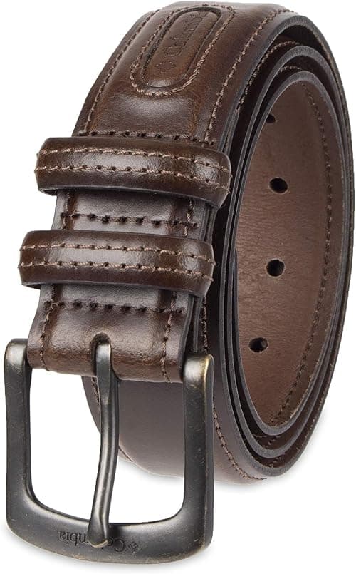 Columbia Men's Double Loop Belt-Casual Dress with Single Prong Buckle for Jeans Khakis on Amazon.ae - Price Tracker