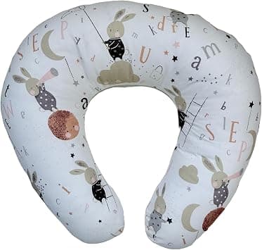 LittleBee Nursing Pillows for Breastfeeding, Ultimate Support for Mom and Baby,NewBorn Essentials Breastfeeding Soft Pillows,Hypoallergenic & Detachable Cotton Cover,Prints((White Bunny) على Amazon.ae - متتبع الأسعار