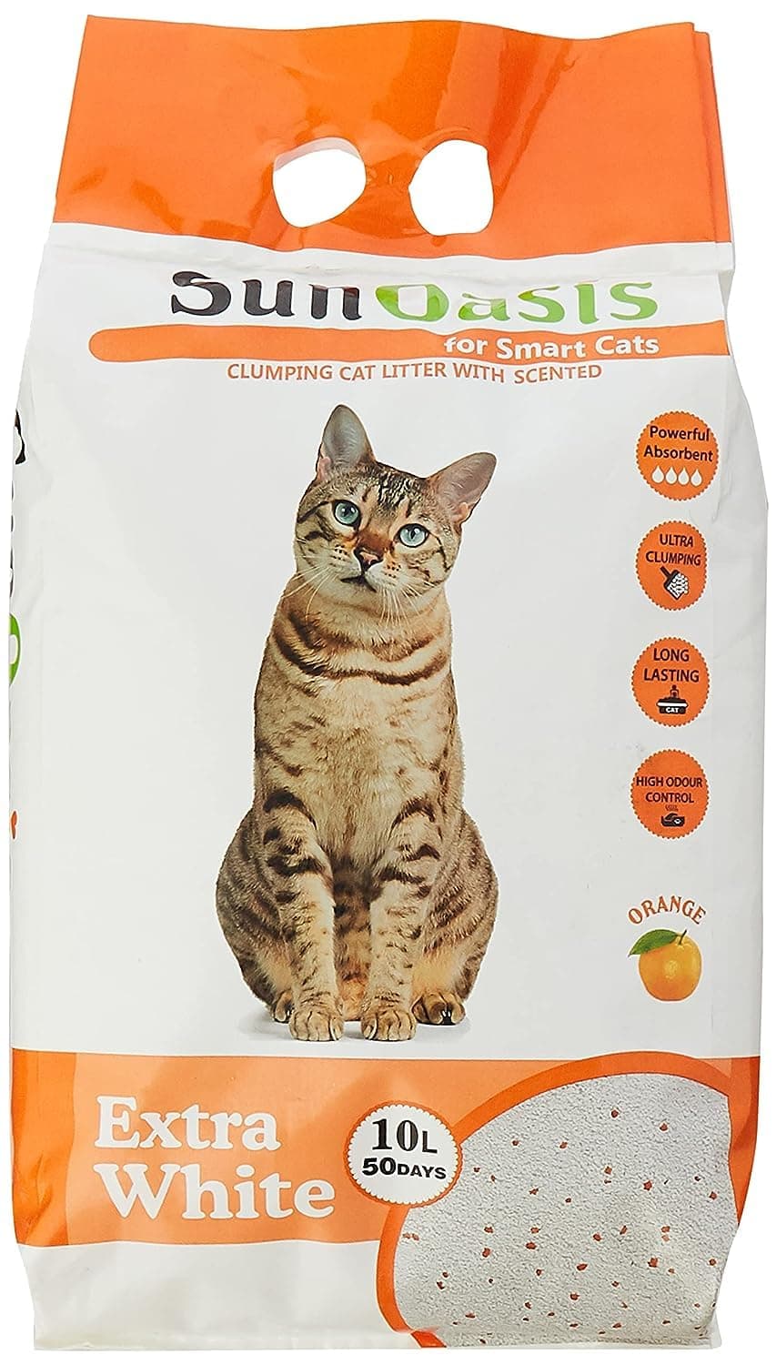 Sun Oasis Clumping Cat Litter Orange Scented 10 L on Amazon.ae - Price Tracker