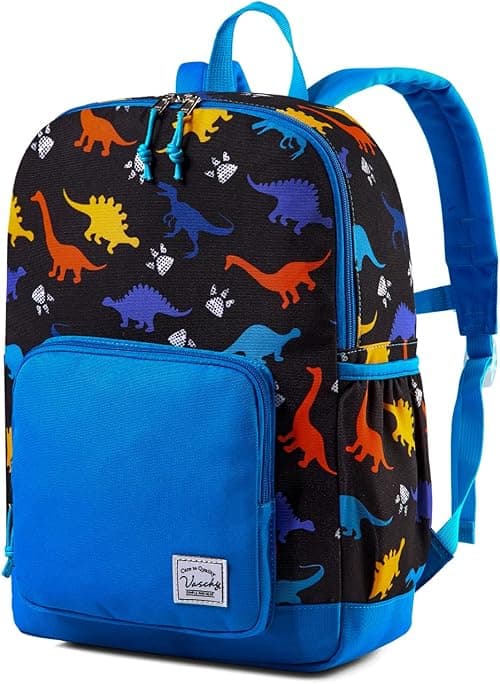 VASCHY Children's Backpack, Lightweight School Bag for Girls Boys Primary Kindergarten 4-6 Years Waterproof Cute Backpack for A4 Folder Preschool Travel with Chest Strap | Cute على Amazon.ae - متتبع الأسعار