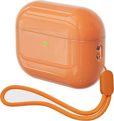 Case for AirPods Pro 2 Never-Sretch-Out DamonLight Shock-Proof Protective Semi Hard Silicone Case Compatible with Apple Airpods Pro 2nd Generation (Orange) on Amazon.ae - Price Tracker