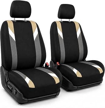 FH Group Front Set Cloth Car Seat Covers for Low Back Car Seats with Removable Headrest, Universal Fit, Airbag Compatible Seat Cover for SUV, Sedan, Van, Beige on Amazon.ae - Price Tracker