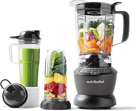NutriBullet Full Size Blender Combo 1200 Watts, 9 Piece Set, Multi-Function High Speed Blender, Mixer System With Nutrient Extractor, Smoothie Maker, NBC-1110DG, 1Yrs Warranty - Amazon.ae Price Tracker