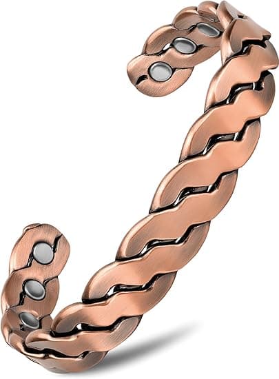 MagnetRX Pure Copper Magnetic Bracelet - Magnetic Copper Bracelets for Men - Adjustable Length with Sizing Tool on Amazon.ae - Price Tracker