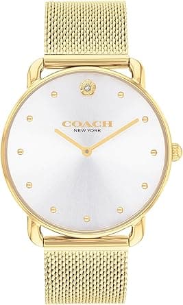 COACH Elliot Women's Watch | Elegant and Sophisticated Style Combined | Premium Quality Timepiece for Everyday Wear | Water Resistant - 3 ATM/30 Meters on Amazon.ae - Price Tracker