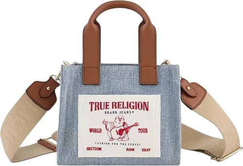 TRUE RELIGION Womens True Religion Tote Bag, Women's Mini Travel Shoulder Bag With Adjustable Strap Tote Bag (pack of 1) on Amazon.ae - Price Tracker