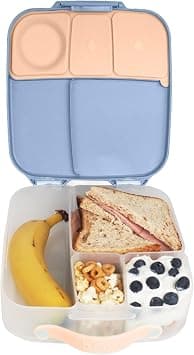 b.box Lunch Box for Kids *Limited Edition Color* | Bento Box | 4 Compartments (2 Leak proof), Large Size for Big Appetites | Gel Cold Pack Included | Kids 3+ years (Feelin' Peachy, 2L capacity) on Amazon.ae - Price Tracker