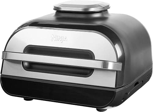 Ninja Foodi Max Grill & Air Fryer [AG551EU] with Digital Cooking Probe, Grill & Air Fryer, Non-Stick Ceramic Coated, 3.8 Liters, Grey/Silver on Amazon.ae - Price Tracker