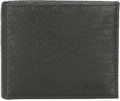 Calvin Klein CK Elevated Daily Tech Bifold 5 CC with Magnet Coin Pocket Black Tonal Mono, Black Tonal Mono on Amazon.ae - Price Tracker