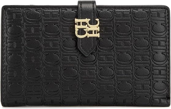 Women's Fashion Large Capacity Wallet, Letter Embossed Card Holder, Perfect for Dinner, Women's Coin Purse, Mobile Phone, Women's Design Multi-Card Wallet (BLACK) on Amazon.ae - Price Tracker
