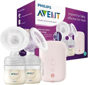 PHILIPS Avent Double Electric Breast Pump, or Quicker and Personalised Milk Expression, Corded Use, 8 + 16 Setting Levels, SCF397/11 - Best Deal Finder